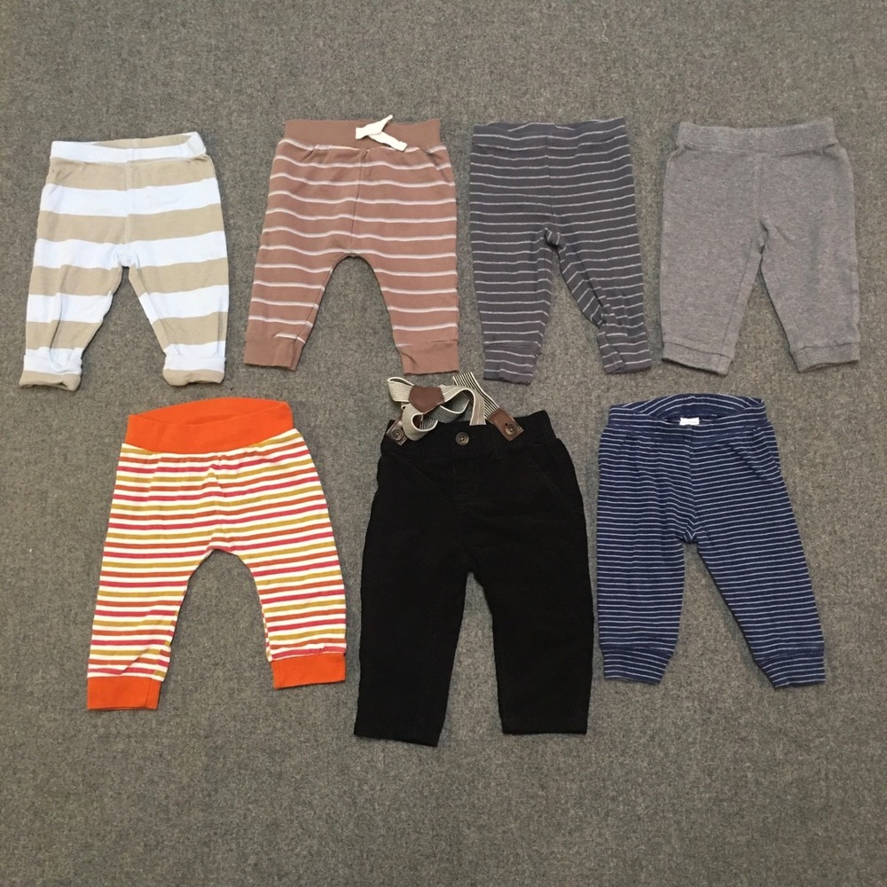 Baby Boy 6-9 Months Clothing Lot 16x Pieces Bulk Winter Colorful Striped - Picture 2 of 11